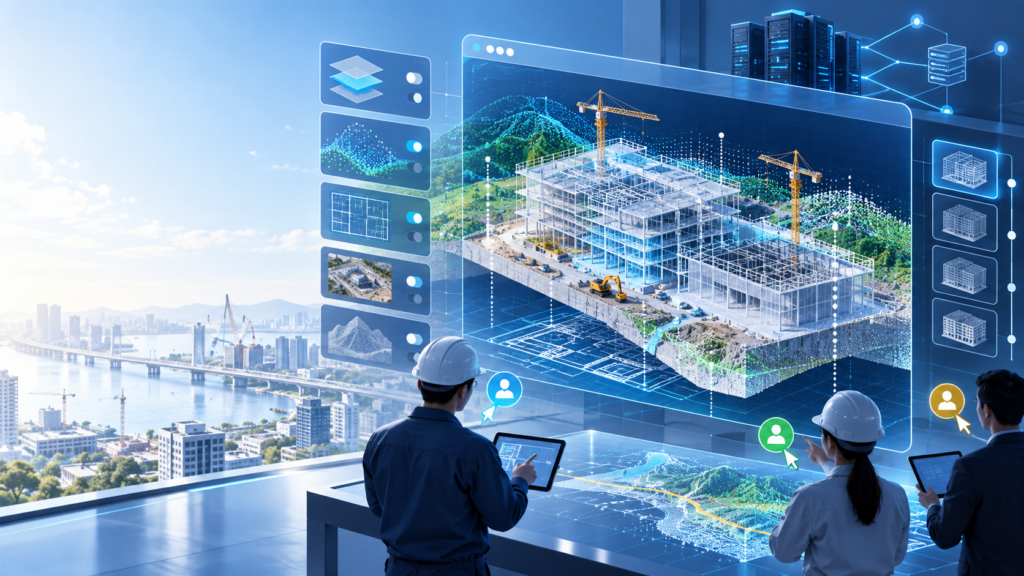 3DデータをWeb上で一元表示する建設向け3Dビューア開発事例