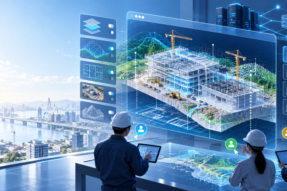 3DデータをWeb上で一元表示する建設向け3Dビューア開発事例